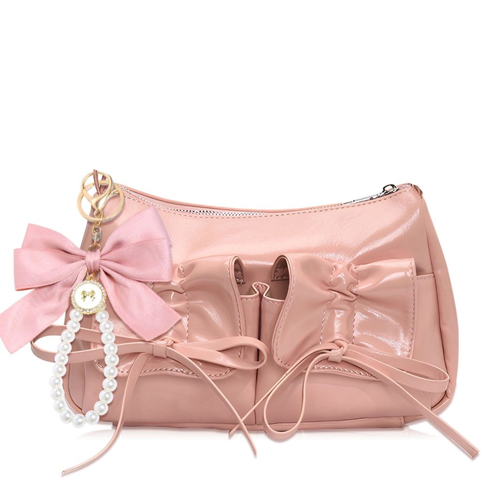 Pink Bows Coquette Shoulder Bag Hobo Handbags Trendy Y2K Purses XD